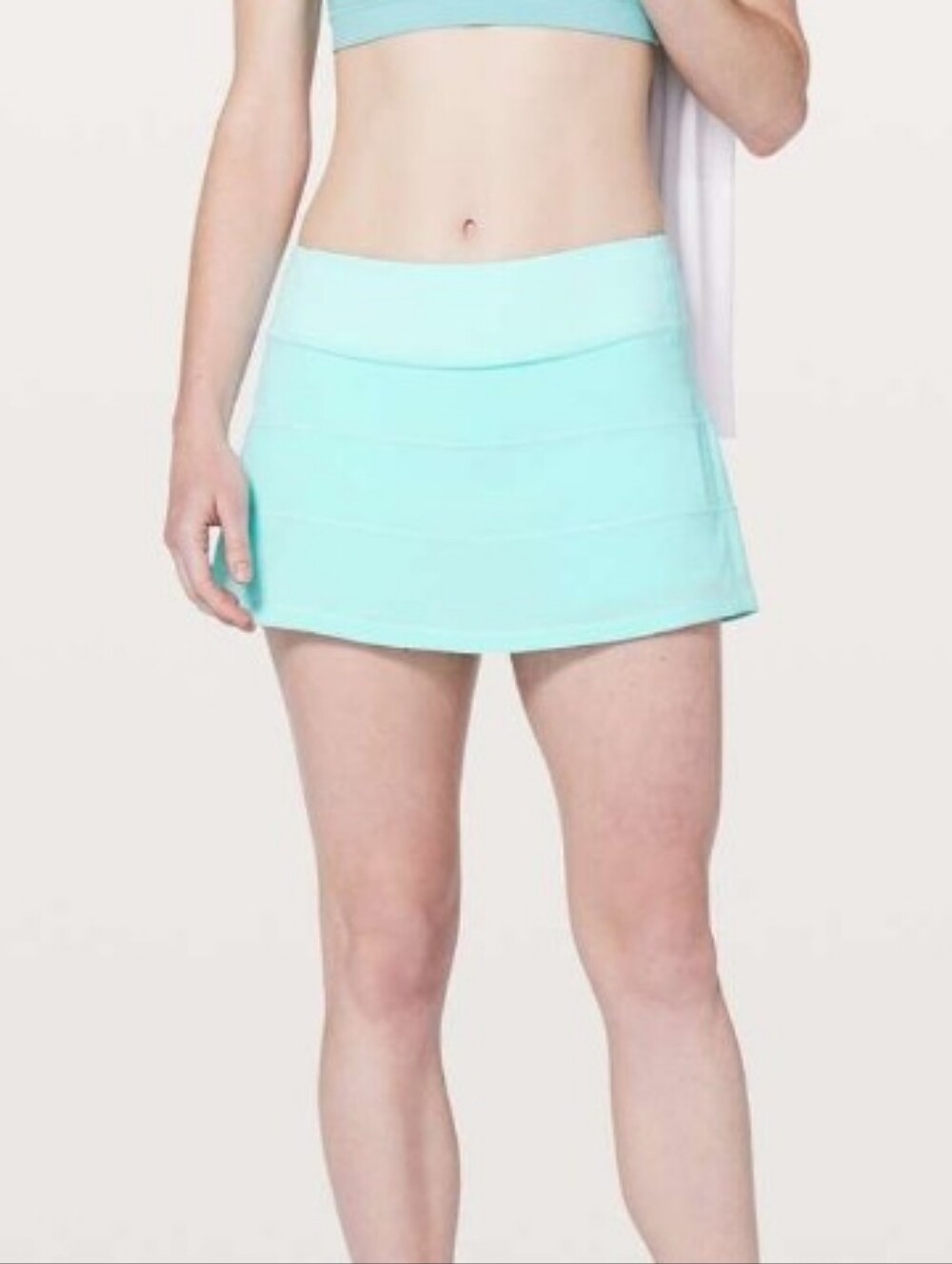 Lululemon Pace Rival Skirt Regular Built In Shorts Aquamarine Rare HTF sz 6